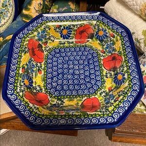 Polish Pottery Square Bowl